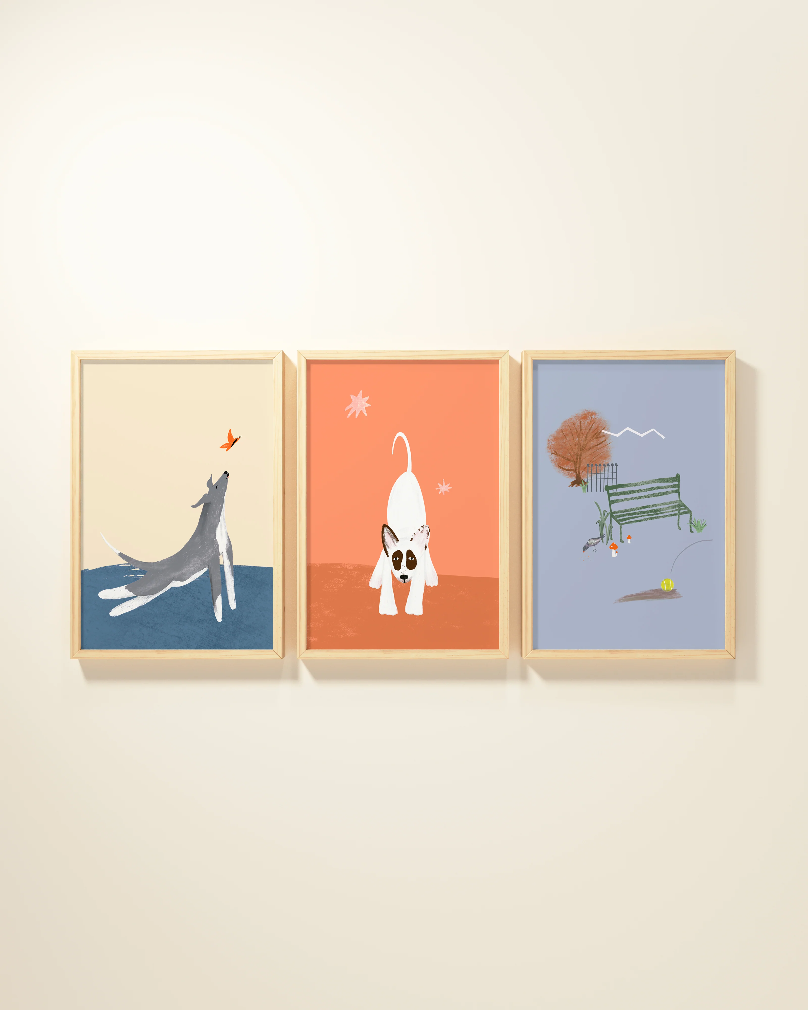 Central Park Dogs Framed Wall Art Set - Image 8