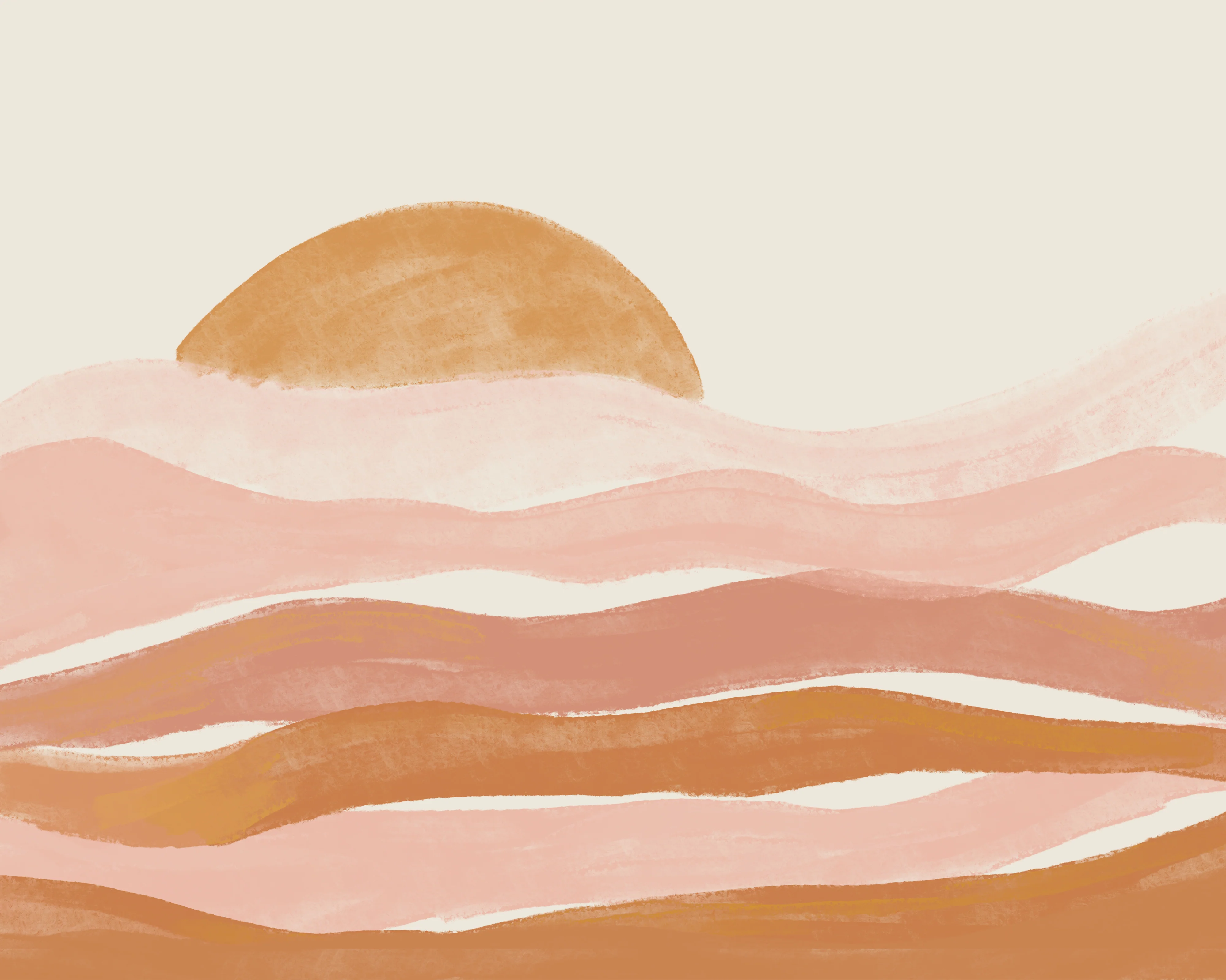 Golden Hour Wall Mural Sample